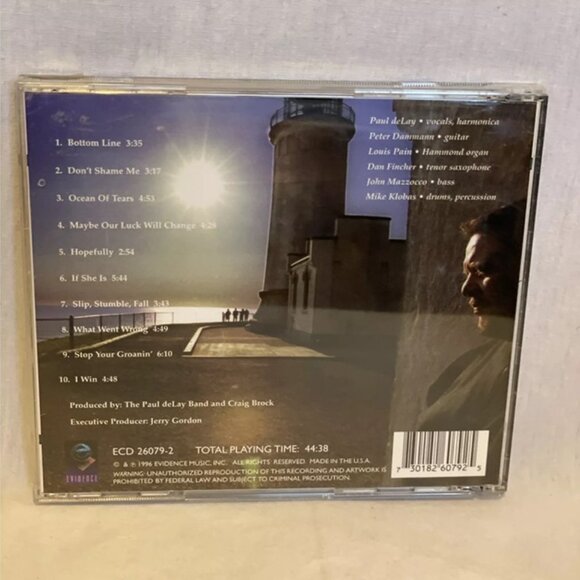 The Paul deLay Band – Ocean Of Tears (CD, 1996) Evidence ECD 26079-2 VG+ - Picture 2 of 6